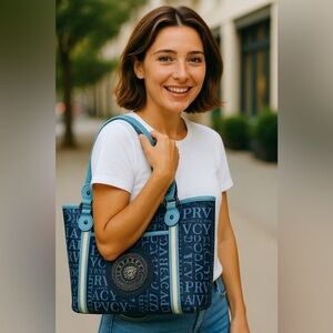 Retro Looking Privacywear Tote Bag